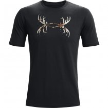 Under Armour Mens Antler Logo T-Shirt - Black - L