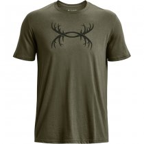 Under Armour Mens Antler Logo T-Shirt - Marine OD Green - M