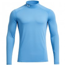 Under Armour Mens ColdGear Fitted Mock - Carolina Blue