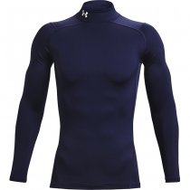 Under Armour Mens ColdGear Compression Mock - Navy Blue