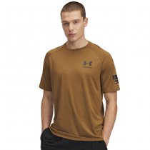 Under Armour Mens Tech Freedom Short Sleeve T-Shirt - Coyote - 3XL