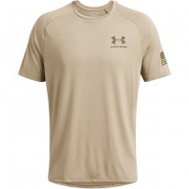 Under Armour Mens Tech Freedom Short Sleeve T-Shirt - Tan