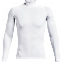 Under Armour Mens HeatGear Mock Long Sleeve - White - M
