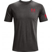 Under Armour Freedom Flag T-Shirt - Charcoal Medium Heather - S