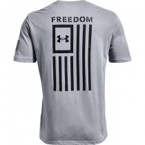 Under Armour Freedom Flag T-Shirt - Steel Medium Heather - 2XL