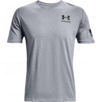 Under Armour Freedom Flag T-Shirt - Steel Medium Heather - L