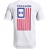 Under Armour Freedom Flag T-Shirt - White / Blue - 3XL