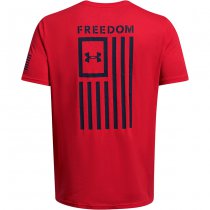Under Armour Freedom Flag T-Shirt - Red / Midnight Navy - XL