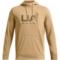 Under Armour Mens Armour Fleece Hunt Logo Hoodie - Camel
