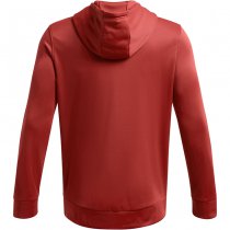 Under Armour Mens Armour Fleece Hunt Logo Hoodie - Red - 2XL