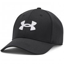 Under Armour Mens Blitzing Low Stretch Fit Cap - Black / White