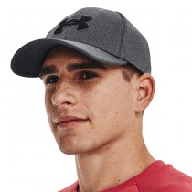 Under Armour Mens Blitzing Low Stretch Fit Cap - Black / Grey - L/XL
