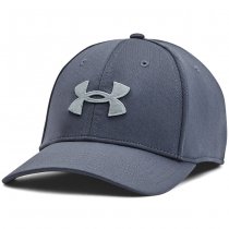 Under Armour Mens Blitzing Low Stretch Fit Cap - Blue Grey