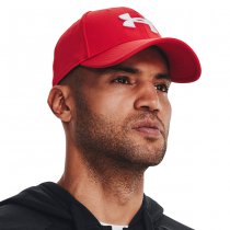 Under Armour Mens Blitzing Low Stretch Fit Cap - Red / White - L/XL