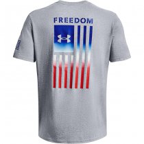 Under Armour Freedom Flag Gradient T-Shirt - Steel Light Heather - L