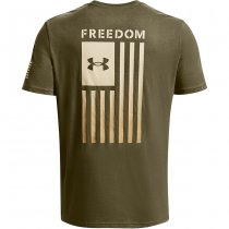 Under Armour Freedom Flag Gradient T-Shirt - Marine OD Green - S