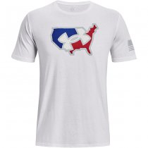 Under Armour Freedom Big Flag Logo Lockup T-Shirt - White - 3XL