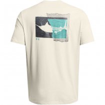 Under Armour Mens Marlin Short Sleeve - Silt / Radial Turquoise - M