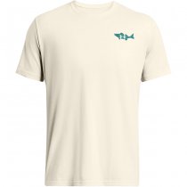 Under Armour Mens Walleye Short Sleeve - Summit White / Coastal Teal - M