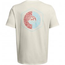 Under Armour Mens Outdoor Cube Short Sleeve - White Quart / Sky Blue - M