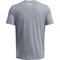 Under Armour Mens Sportstyle Logo Short Sleeve - Steel / White - L