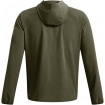 Under Armour Mens Freedom Windbreaker Jacket - Marine OD Green / Federal Tan - S