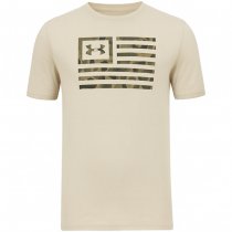 Under Armour Mens Freedom Flag Printed T-Shirt - Desert