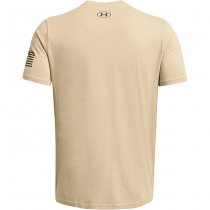 Under Armour Mens Freedom Logo T-Shirt - Desert Sand / Marine OD Green - XL