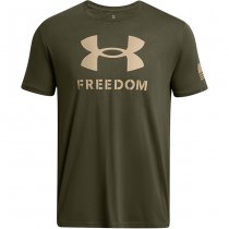 Under Armour Mens Freedom Logo T-Shirt - Marine OD Green - M