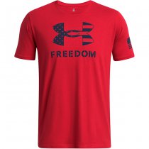 Under Armour Mens Freedom Logo T-Shirt - Red - L
