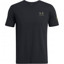 Under Armour Mens Freedom Flag Gradient T-Shirt - Black / Olive - 3XL