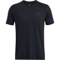 Under Armour Mens Freedom Flag Gradient T-Shirt - Black / Blue