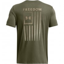Under Armour Mens Freedom Flag Gradient T-Shirt - Marine OD Green - S