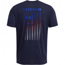 Under Armour Mens Freedom Flag Gradient T-Shirt - Midnight Navy - L