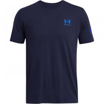 Under Armour Mens Freedom Flag Gradient T-Shirt - Midnight Navy - S