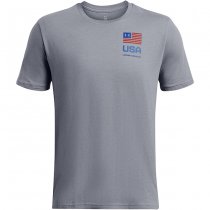 Under Armour Mens Freedom Amp Chest T-Shirt - Royal - XL