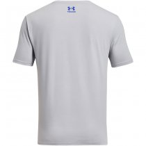 Under Armour Mens Freedom Hook T-Shirt - Mod Grey Heather / Royal - 2XL