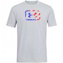 Under Armour Mens Freedom Hook T-Shirt - Mod Grey Heather / Royal - L