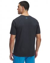 Under Armour Mens Freedom Hook T-Shirt - Anthracite / Ether Blue - 3XL