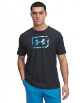 Under Armour Mens Freedom Hook T-Shirt - Anthracite / Ether Blue - M
