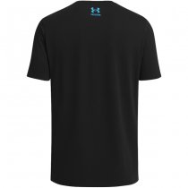 Under Armour Mens Freedom Hook T-Shirt - Anthracite / Ether Blue - S