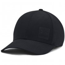Under Armour Mens ArmourVent Stretch Fit Cap - Black / Black