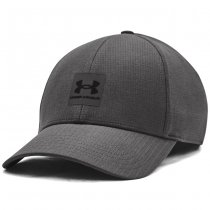 Under Armour Mens ArmourVent Stretch Fit Cap - Grey / Black