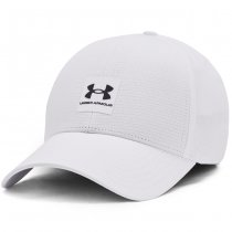 Under Armour Mens ArmourVent Stretch Fit Cap - White / Grey