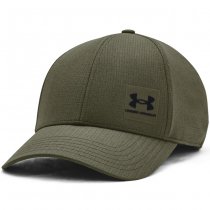 Under Armour Mens ArmourVent Stretch Fit Cap - Olive