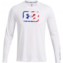 Under Armour Mens Fish Pro Freedom Long Sleeve - White - M