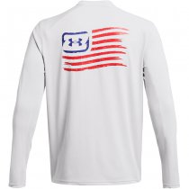 Under Armour Mens Fish Pro Freedom Back Shirt - Halo Grey - M