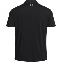 Under Armour Mens Tee To Green Freedom Polo - Black / Grey - 2XL