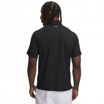 Under Armour Mens Tee To Green Freedom Polo - Black / Grey - 2XL