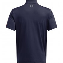 Under Armour Mens Tee To Green Freedom Polo - Navy Blue / Grey - 2XL